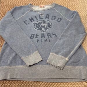 Junk Food Clothing  Chicago Bears Blue Crewneck Sweatshirt